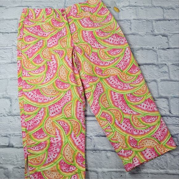 NWT Talbots Watermelon Capri size 8P - Picture 2 of 13